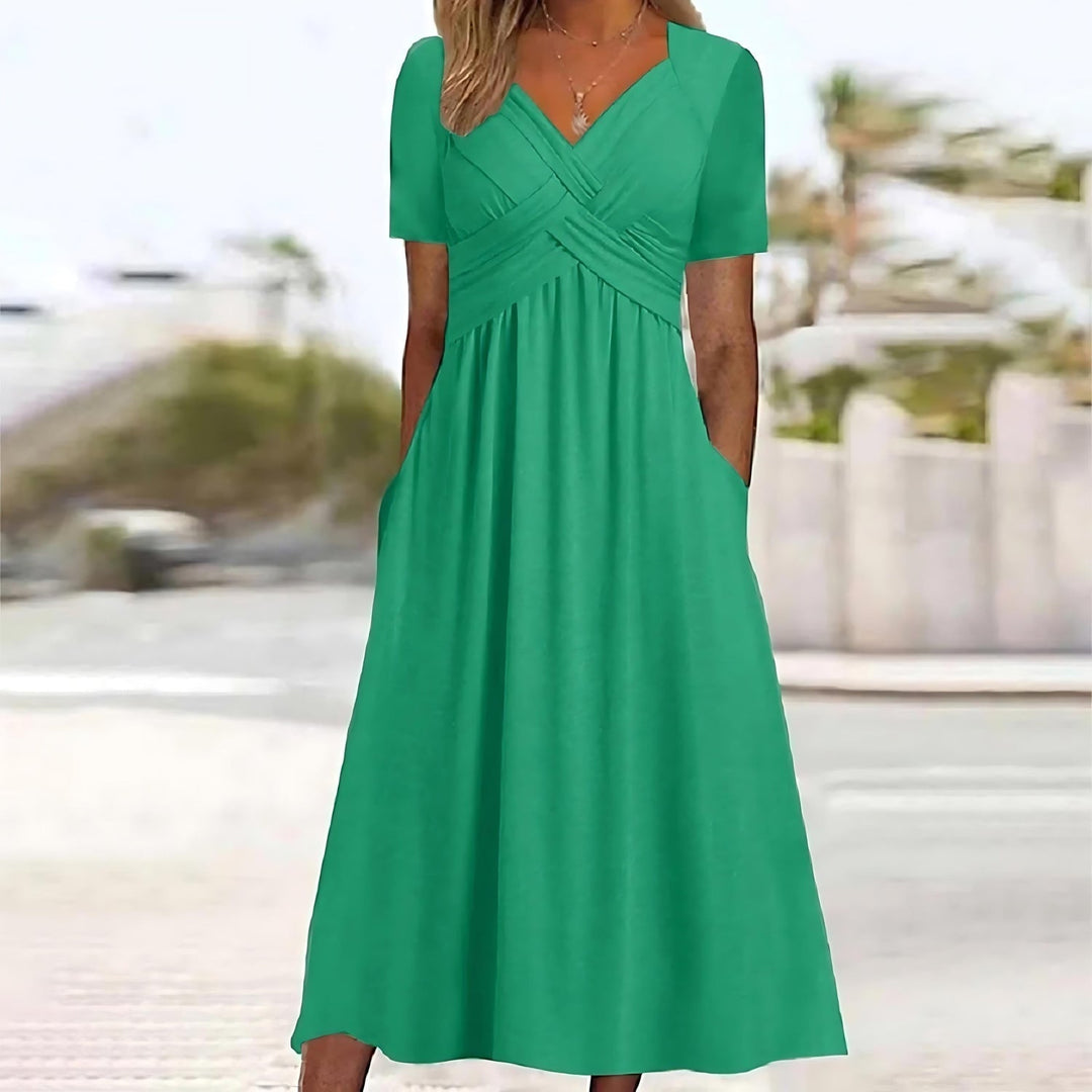 ISADORA | ROBE MIDI ÉLÉGANTE EN A