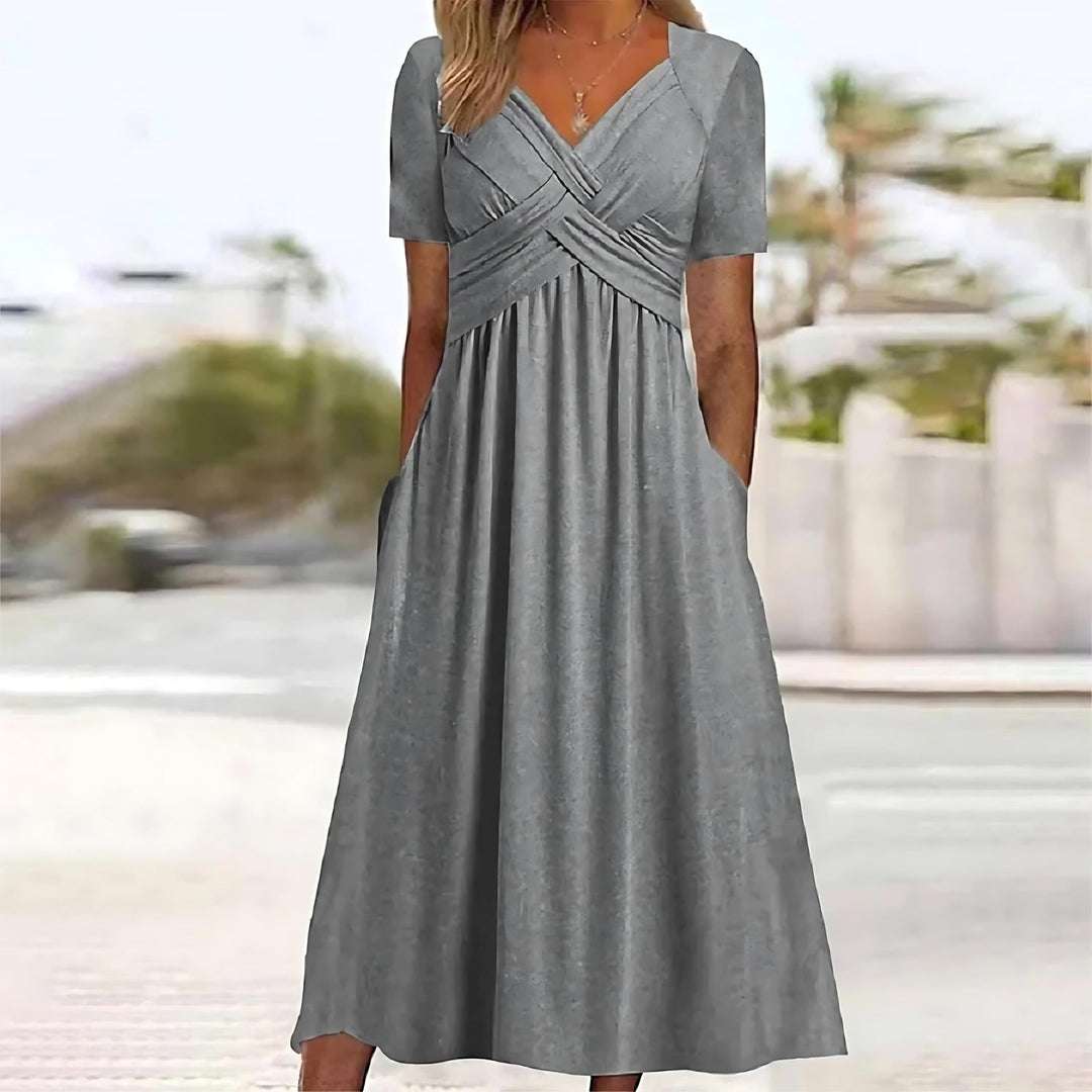 ISADORA | ROBE MIDI ÉLÉGANTE EN A