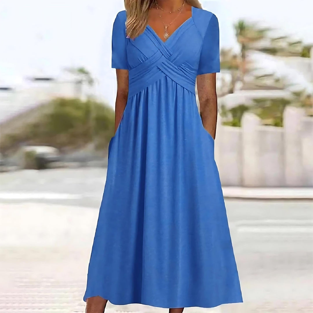 ISADORA | ROBE MIDI ÉLÉGANTE EN A