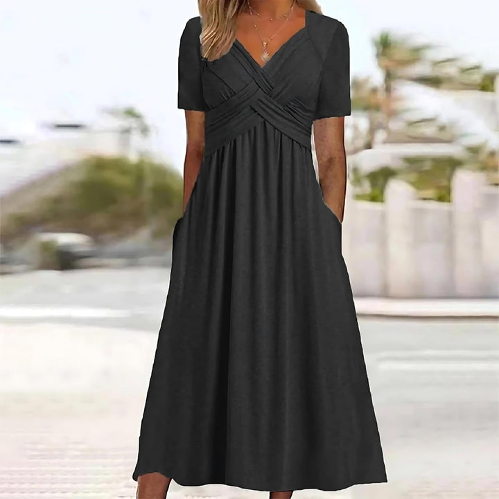 ISADORA | ROBE MIDI ÉLÉGANTE EN A