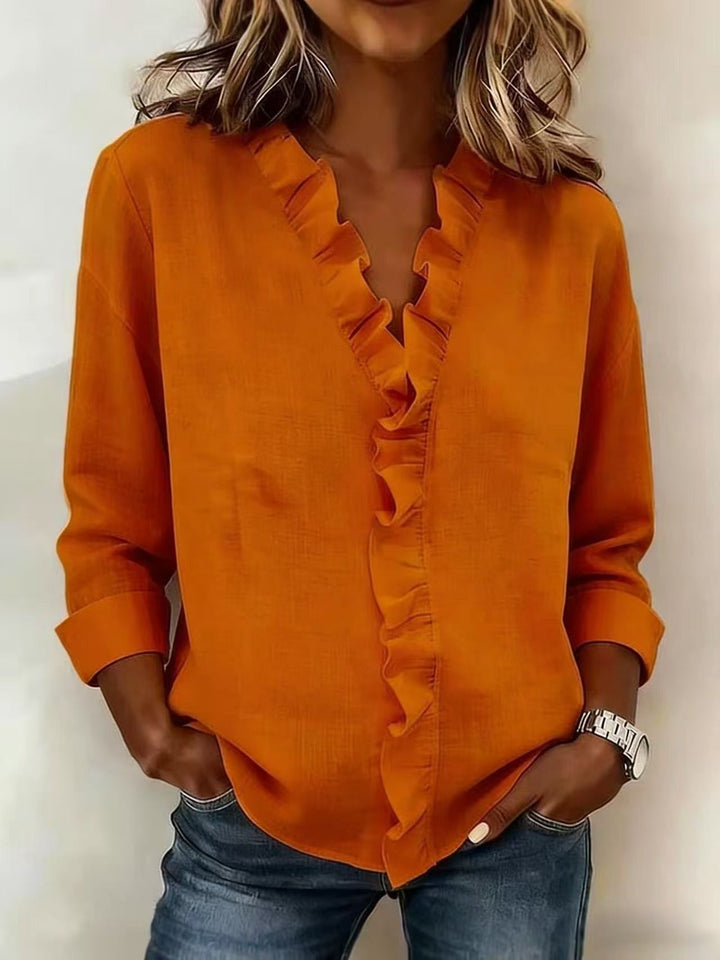 Elara · Blouse Élégante à Volants Claire