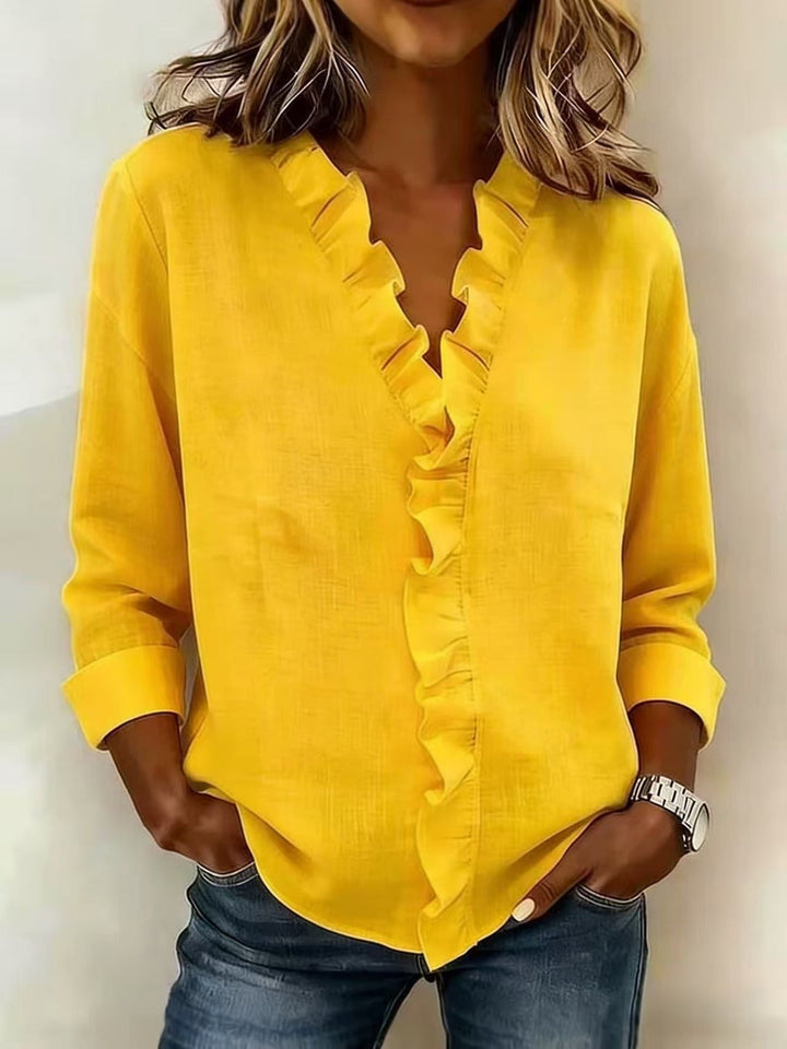 Elara · Blouse Élégante à Volants Claire