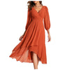 VITTORIA | Robe élégante avec ourlet asymétrique et manches fluides Look raffiné pour chaque occasion