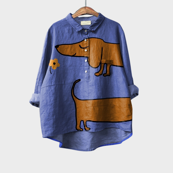 Amélie | Blouse d'été en lin élégante