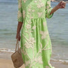 Robe décontractée pour femme avec imprimé floral.