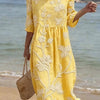 Robe décontractée pour femme avec imprimé floral.
