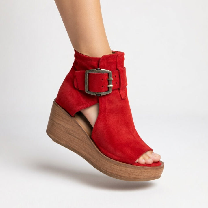 Sara | Bottines Ouvertes avec Talon au Design Moderne
