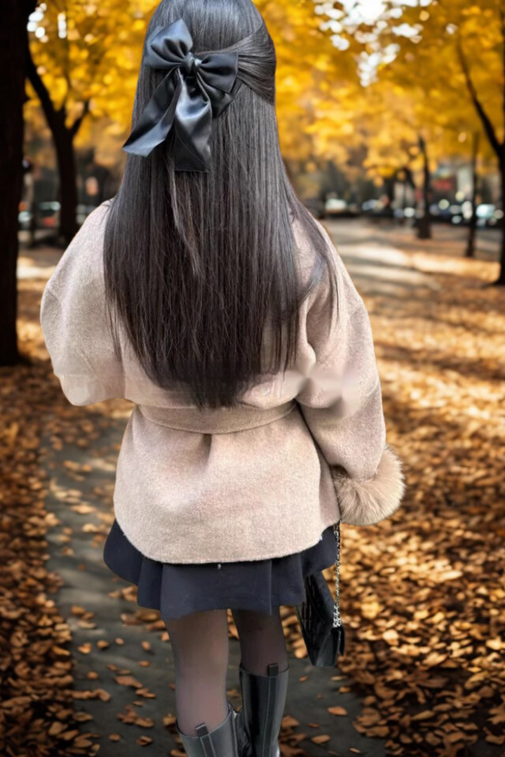Elara · Manteau en Fourrure à Manches