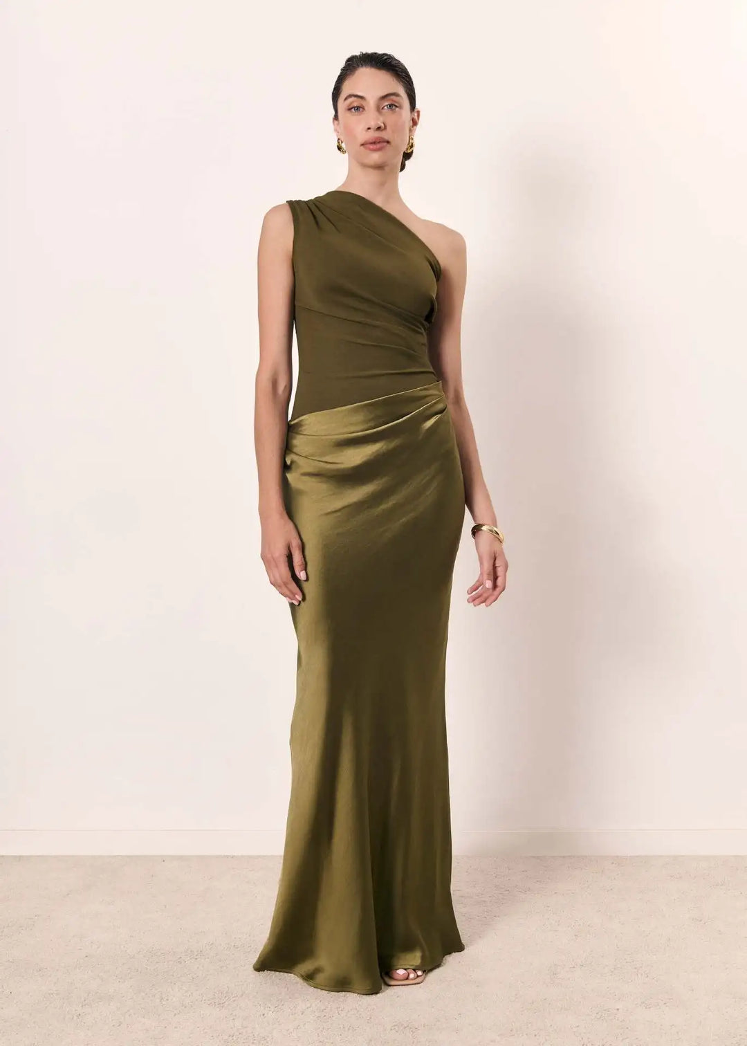 Luna™ | Robe Maxi en Satin avec Fente