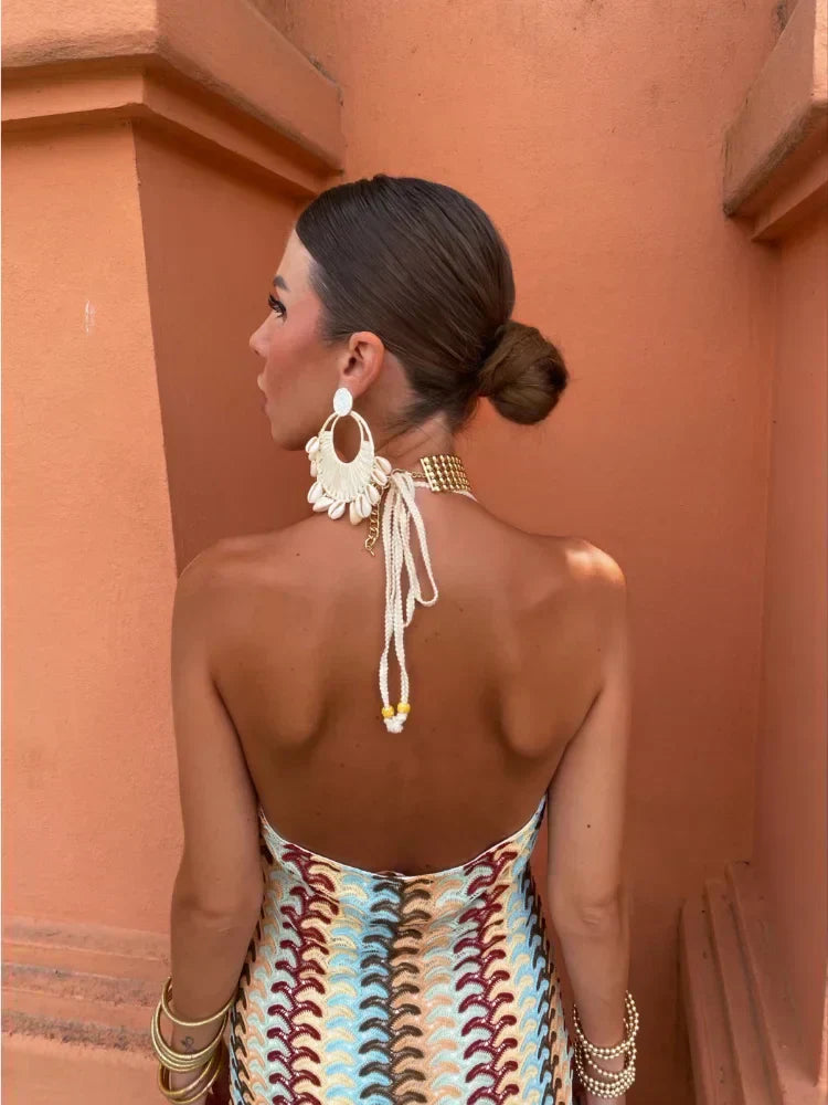 Naama-Lee™ | Robe Maxi Sans Dos avec Décolleté en V