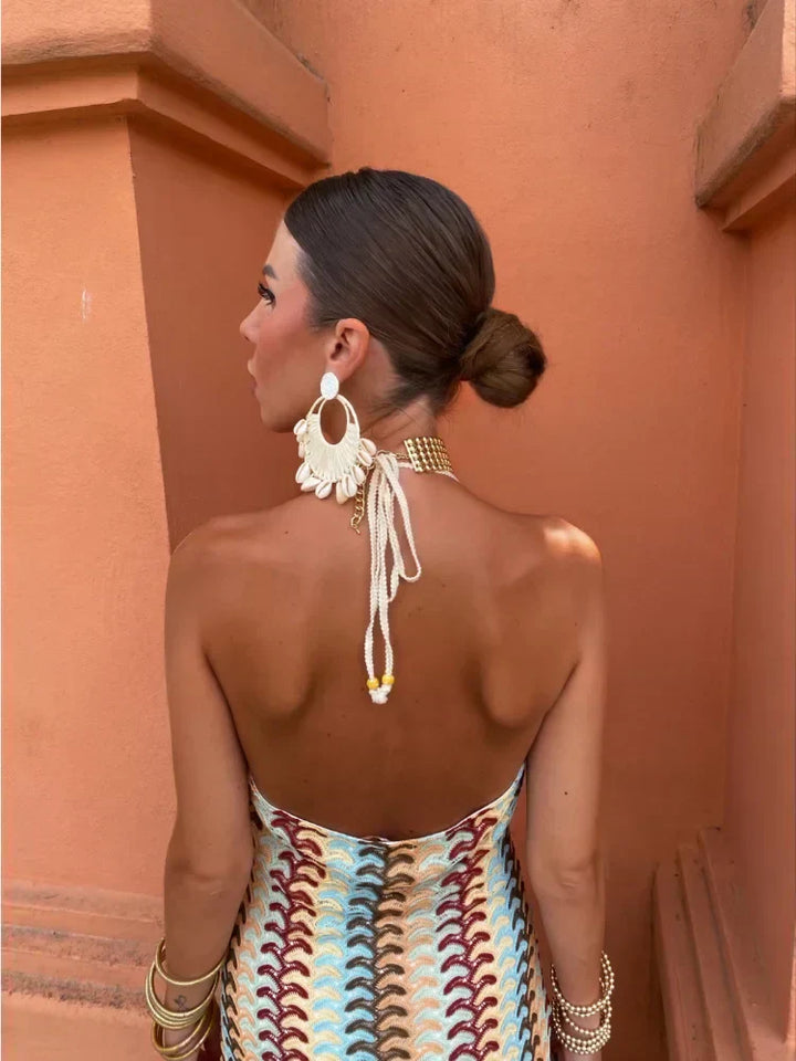 Naama-Lee™ | Robe Maxi Sans Dos avec Décolleté en V