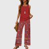 Elara · Ensemble Élégant sans Manches et Pantalon Ample
