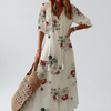 Élodie™ — Robe maxi florale veloutée élégante