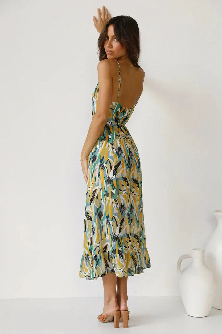 GABRIELLA | Robe d'été imprimée avec un confort frais et un style ensoleillé