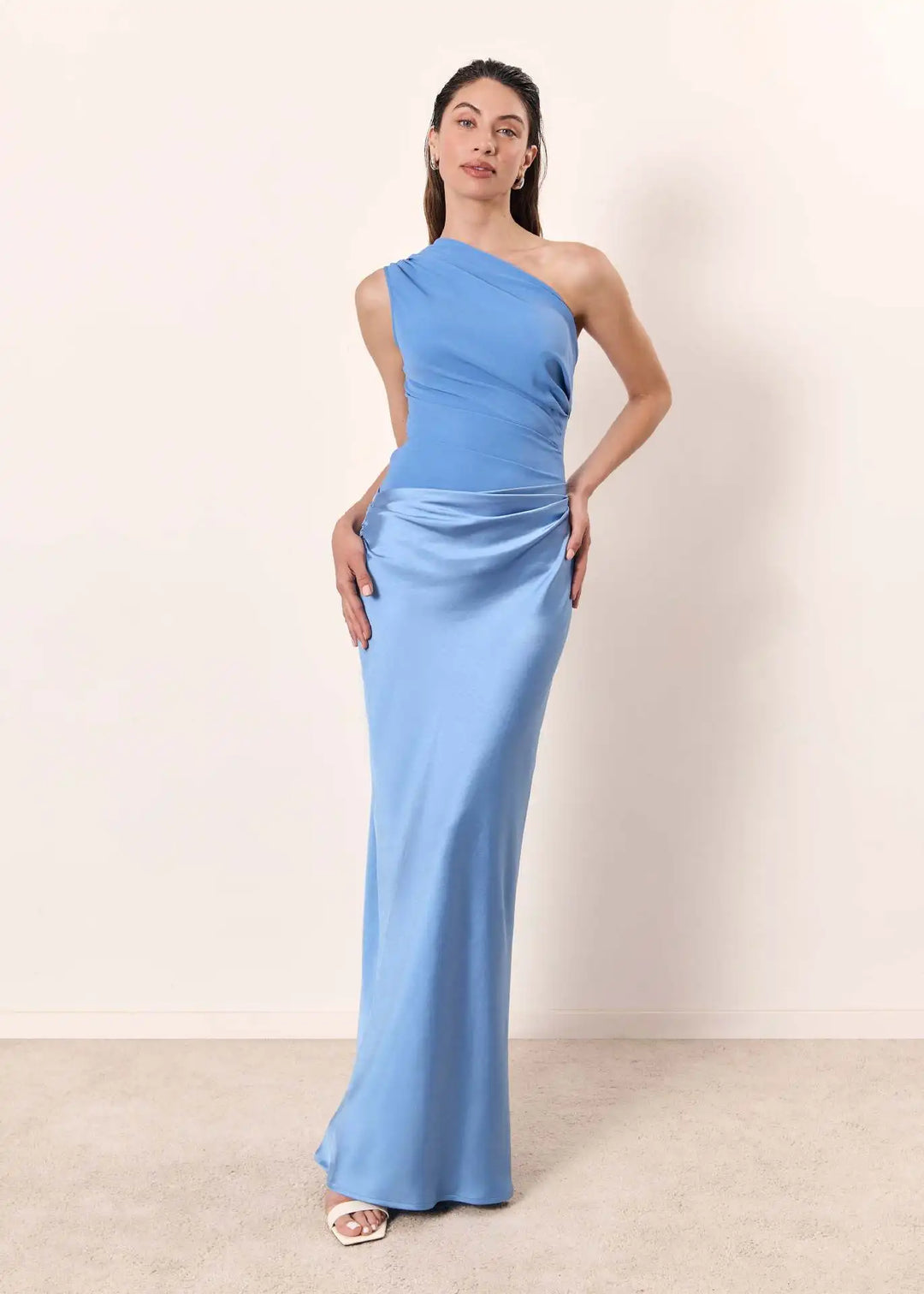 Luna™ | Robe Maxi en Satin avec Fente