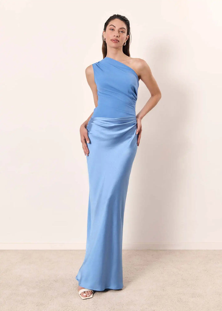 Luna™ | Robe Maxi en Satin avec Fente