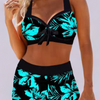 Sherrie - Maillot de bain taille haute avec motif floral