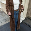 Elara · Trench Chic en Daim Doux
