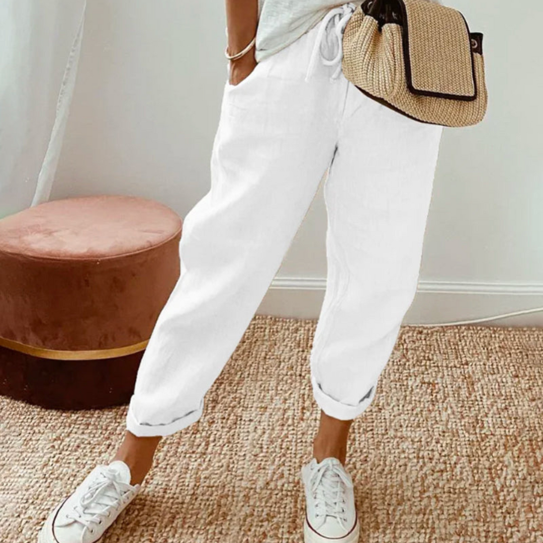 Elara · Pantalon en coton élégant