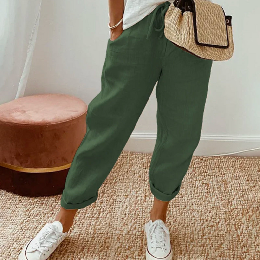 Elara · Pantalon en coton élégant