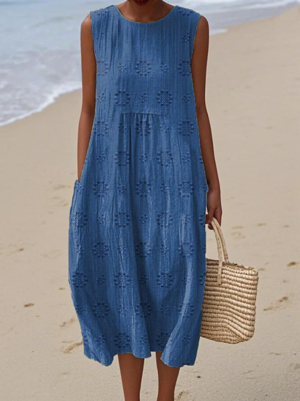 Rose™| Robe Midi Brodée