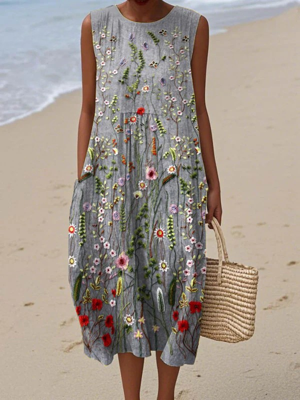 Cara™ | Robe Midi Wildflower