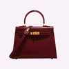 Elara · Élégant Mini Sac en Cuir Bordeaux