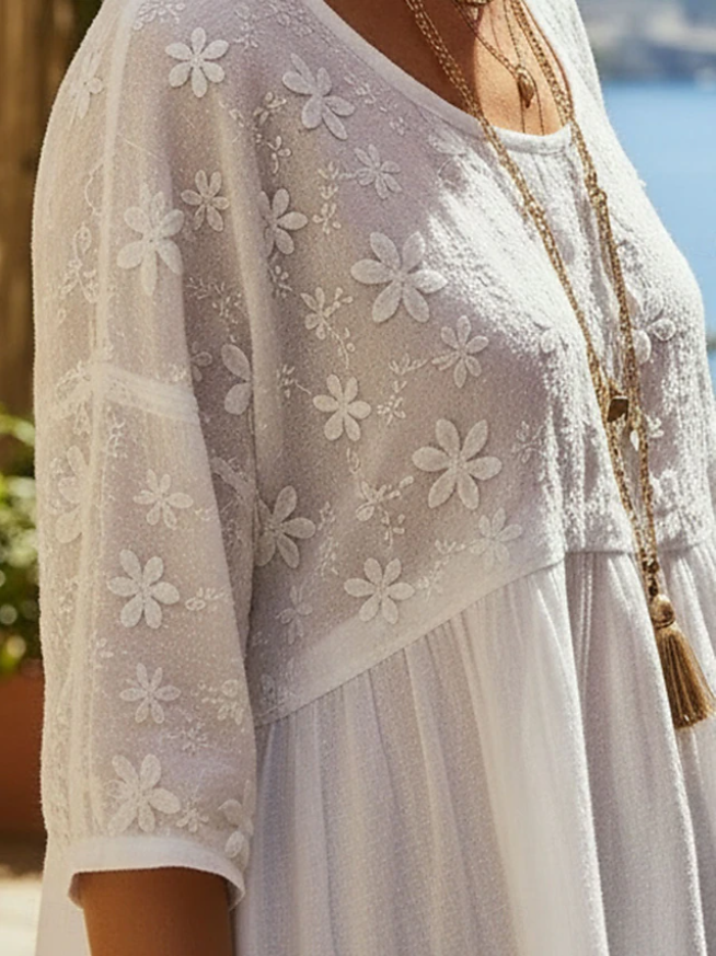 Elara · Haut en Dentelle Étoilée