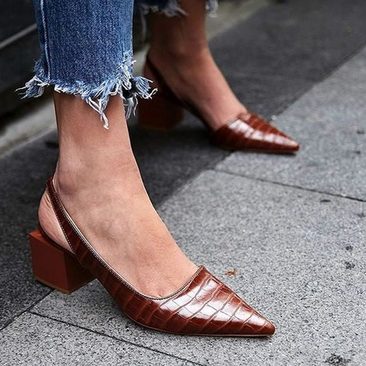 Olga - Chaussures à talon carré élégantes