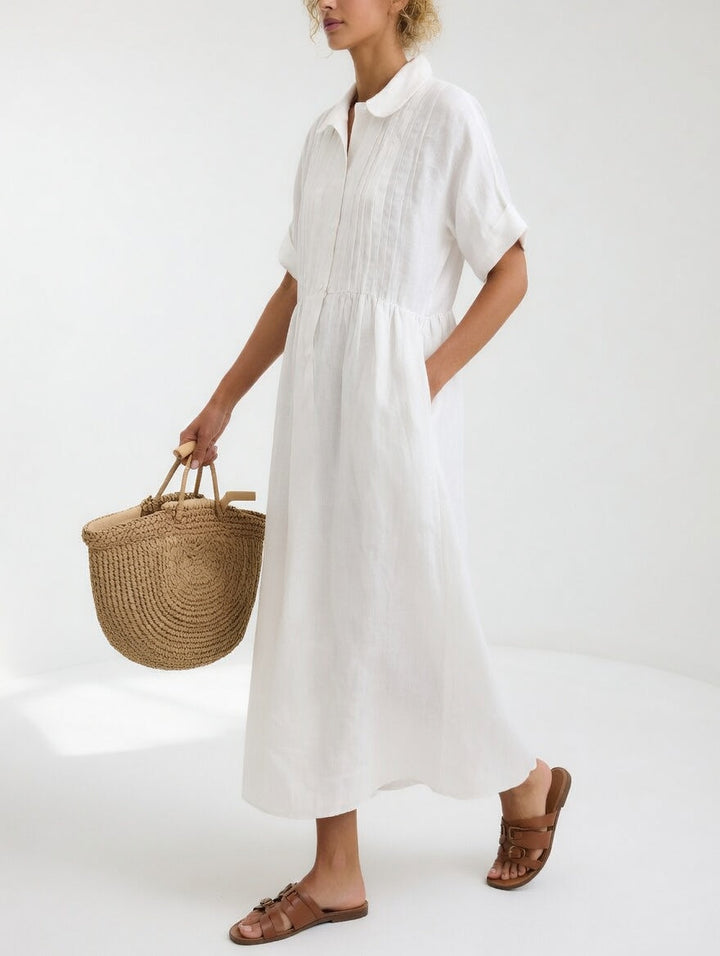 Lysandra | Robe chemise d'été fluide