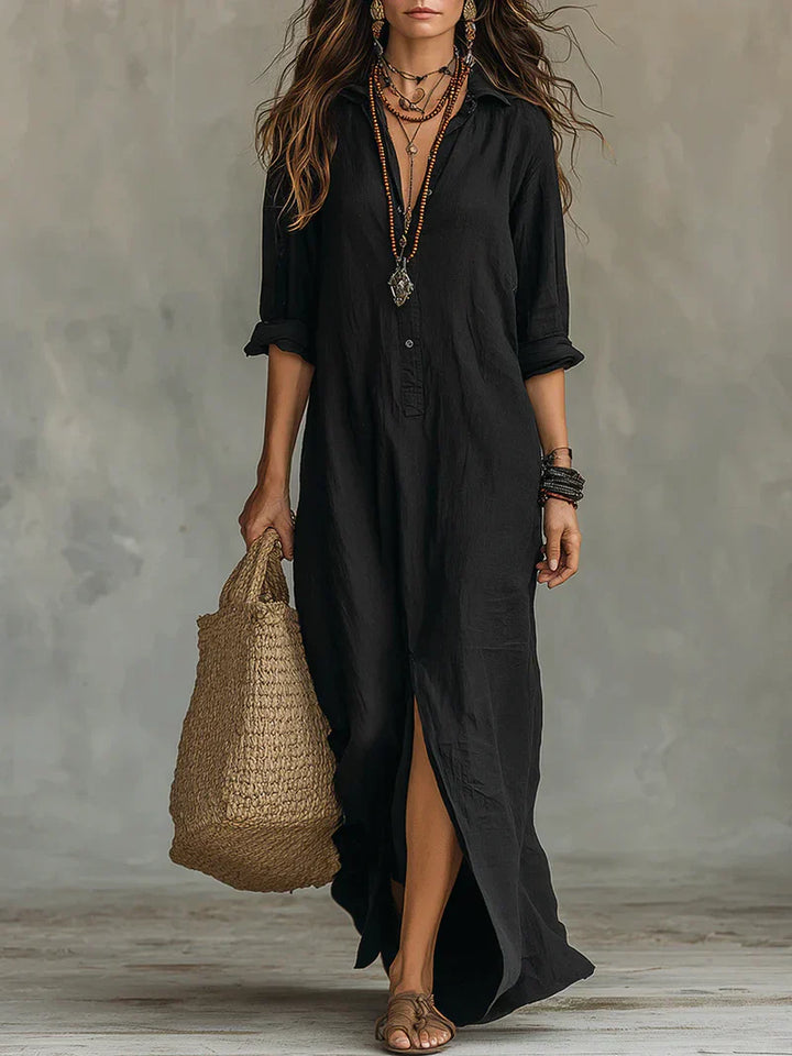 WILLOW | Robe maxi sans effort avec une silhouette flatteuse Polyvalente pour le quotidien