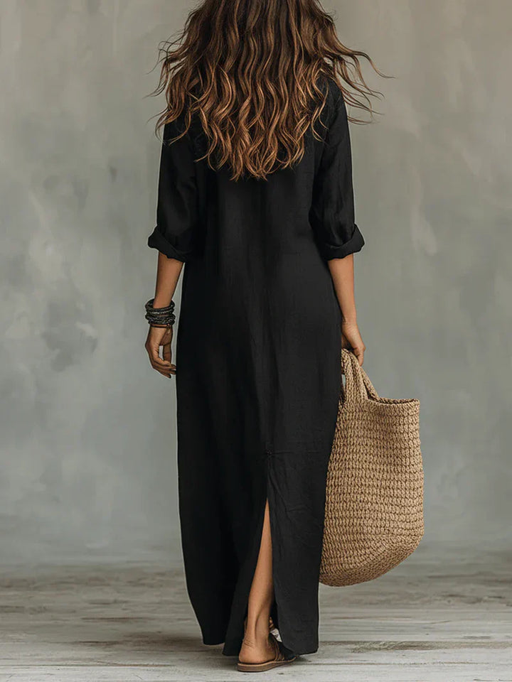 WILLOW | Robe maxi sans effort avec une silhouette flatteuse Polyvalente pour le quotidien