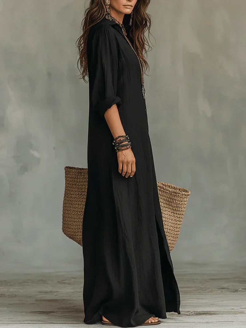 WILLOW | Robe maxi sans effort avec une silhouette flatteuse Polyvalente pour le quotidien