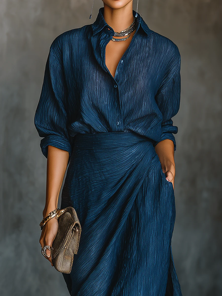 Chociesława – ensemble en lin avec blouse