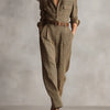 Elara · Combinaison en Tweed à Carreaux Marron