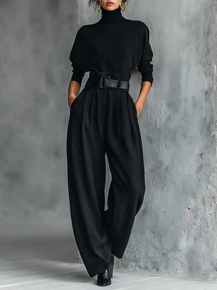 Elara · Ensemble en Col Roulé et Pantalon Droit
