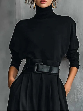 Elara · Ensemble en Col Roulé et Pantalon Droit