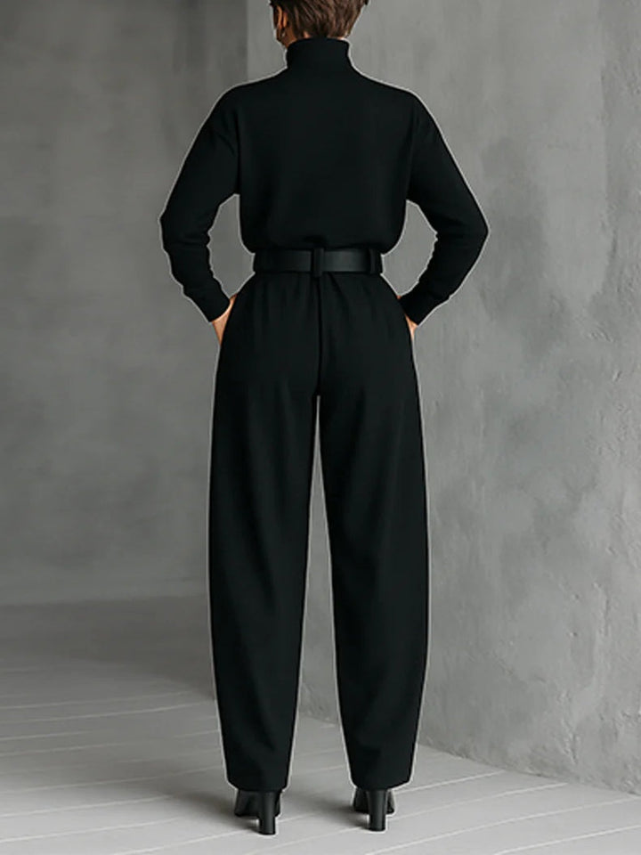 Elara · Ensemble en Col Roulé et Pantalon Droit