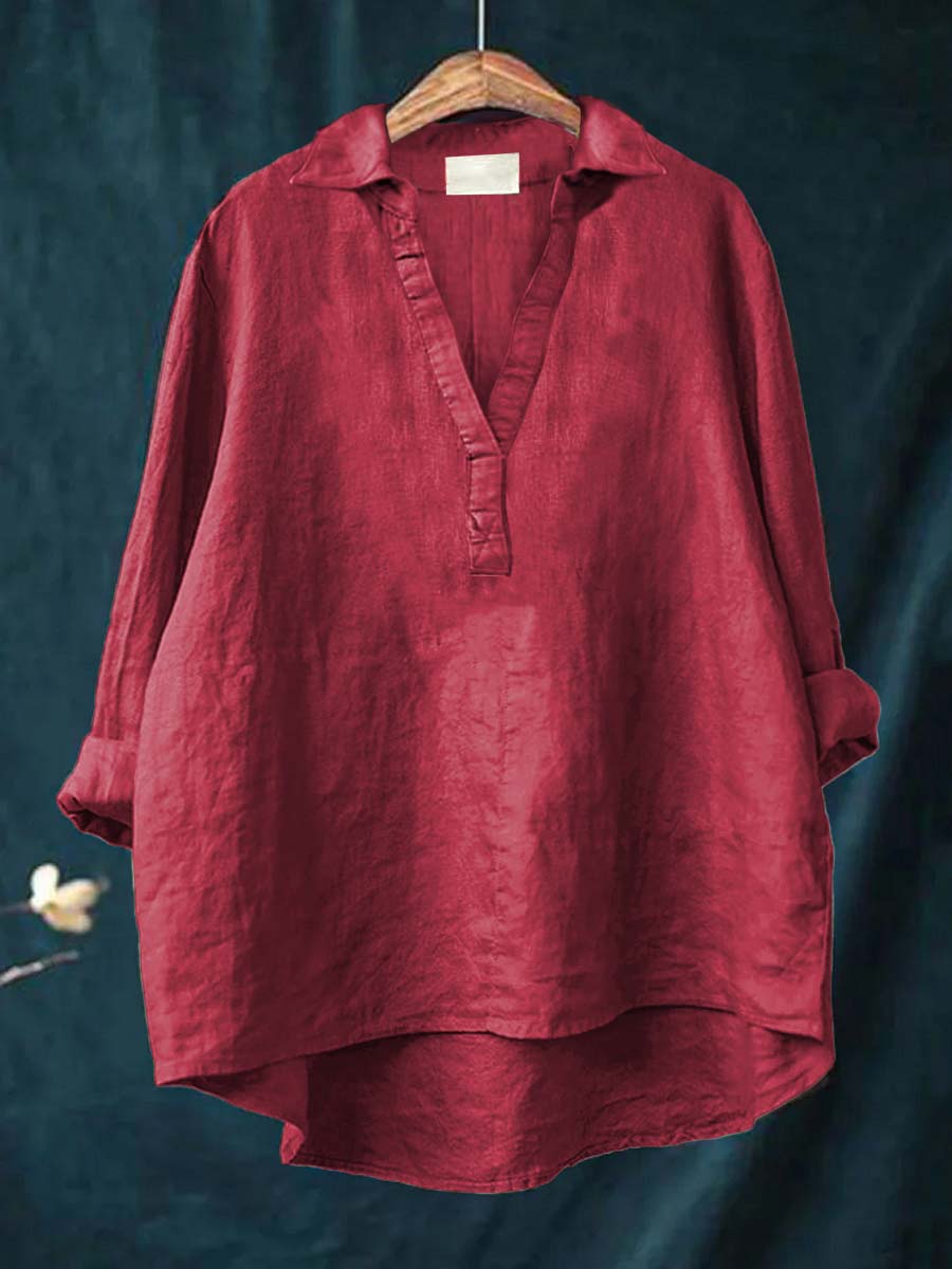 Andrea | Blouse d'été en lin élégant