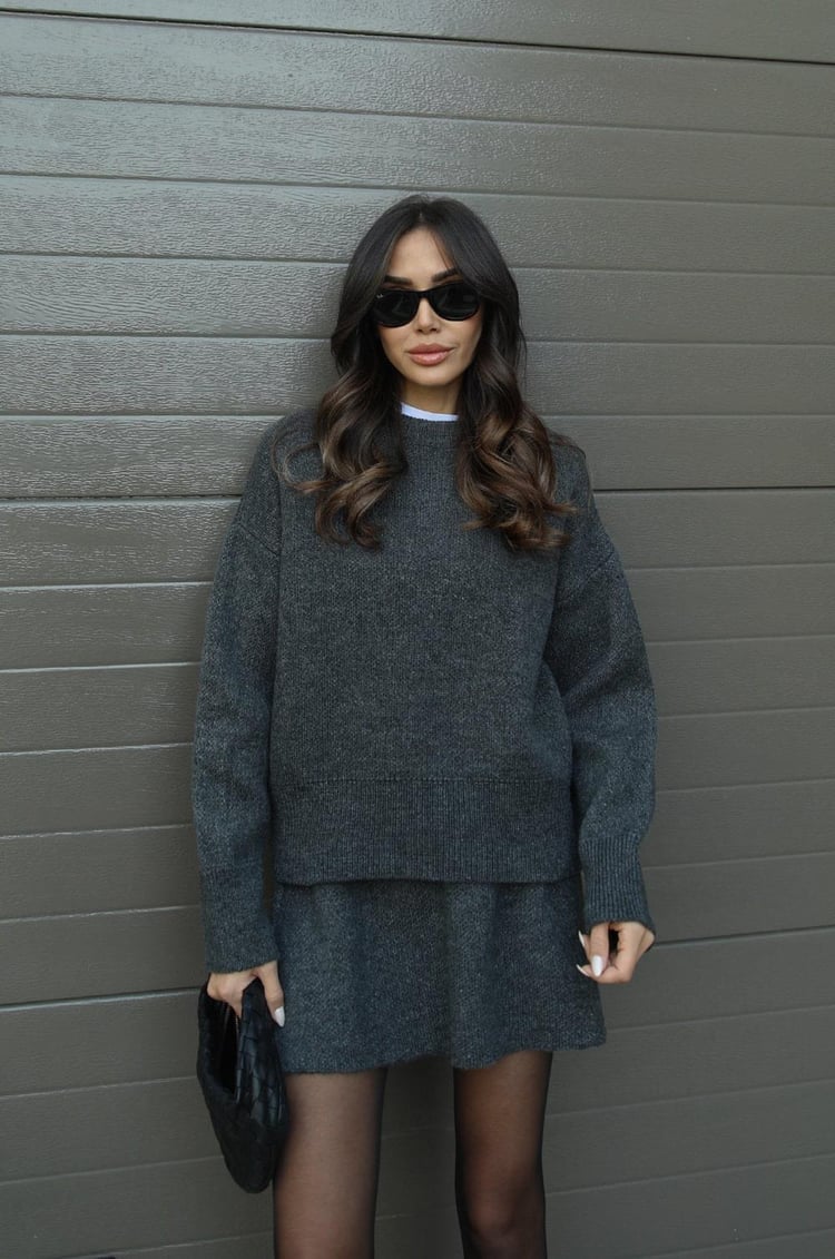 Elara · Ensemble en Maille : Pull et Jupe