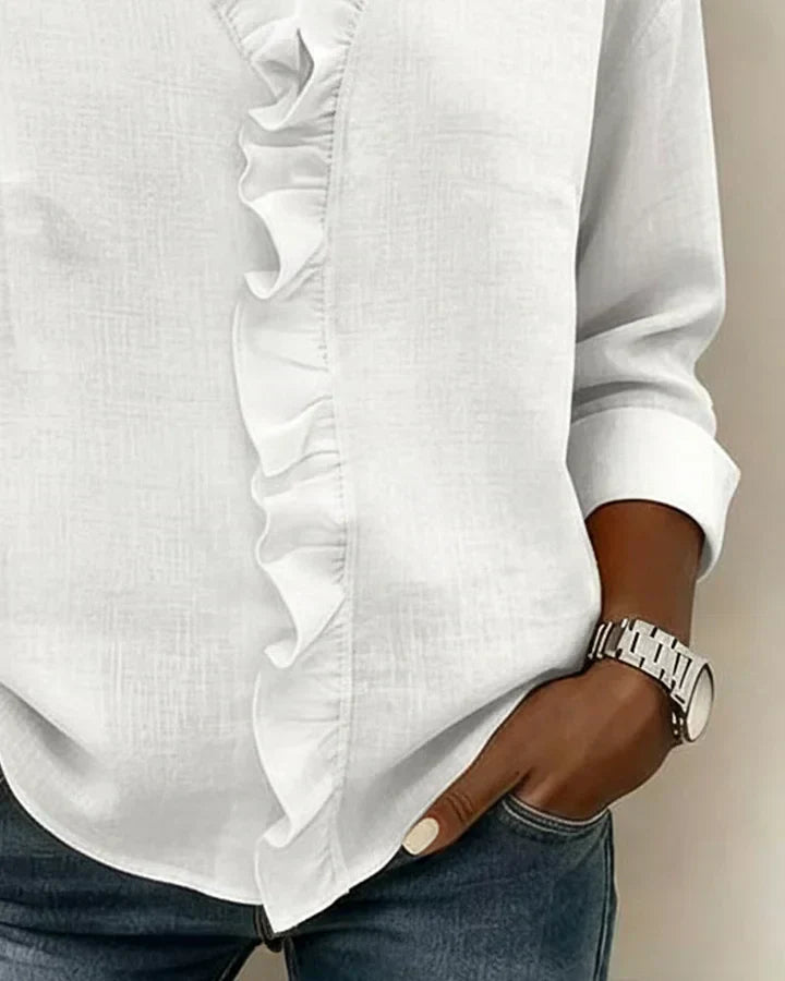 Elara · Blouse Élégante à Volants Claire