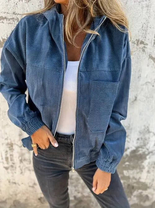 Elara · Veste en velours côtelé pour femme