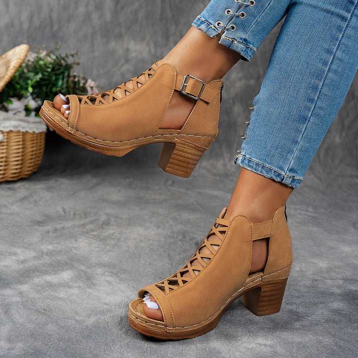 Selin | Sandales à Talons Tressés