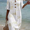 Robe décontractée pour femme avec imprimé floral.