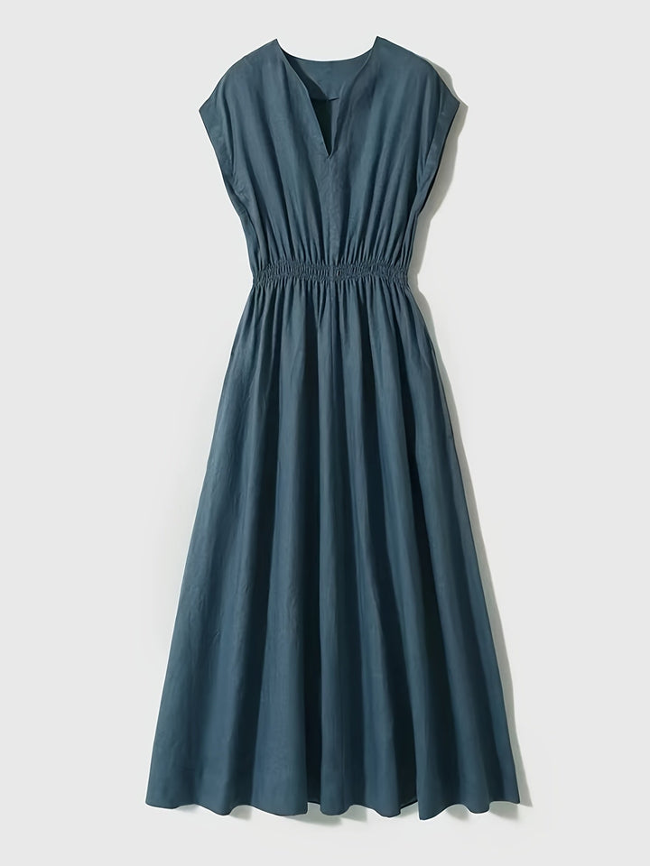 Lina — Robe en lin mélangé fluide et élégante