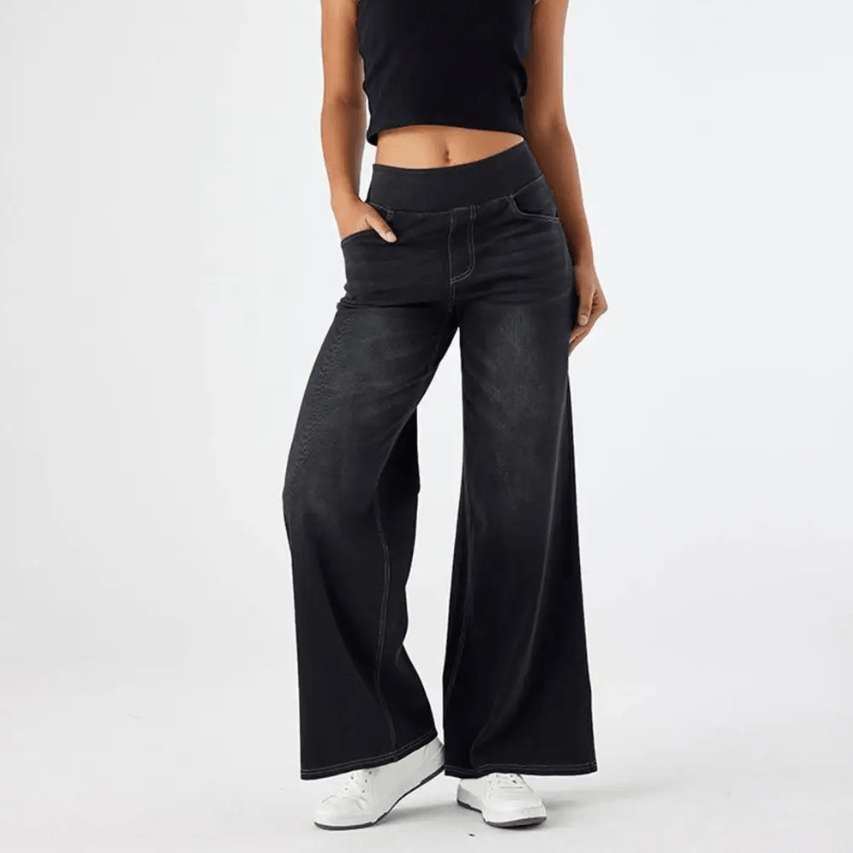 Elara · Pantalon Élégant à Taille Élastique