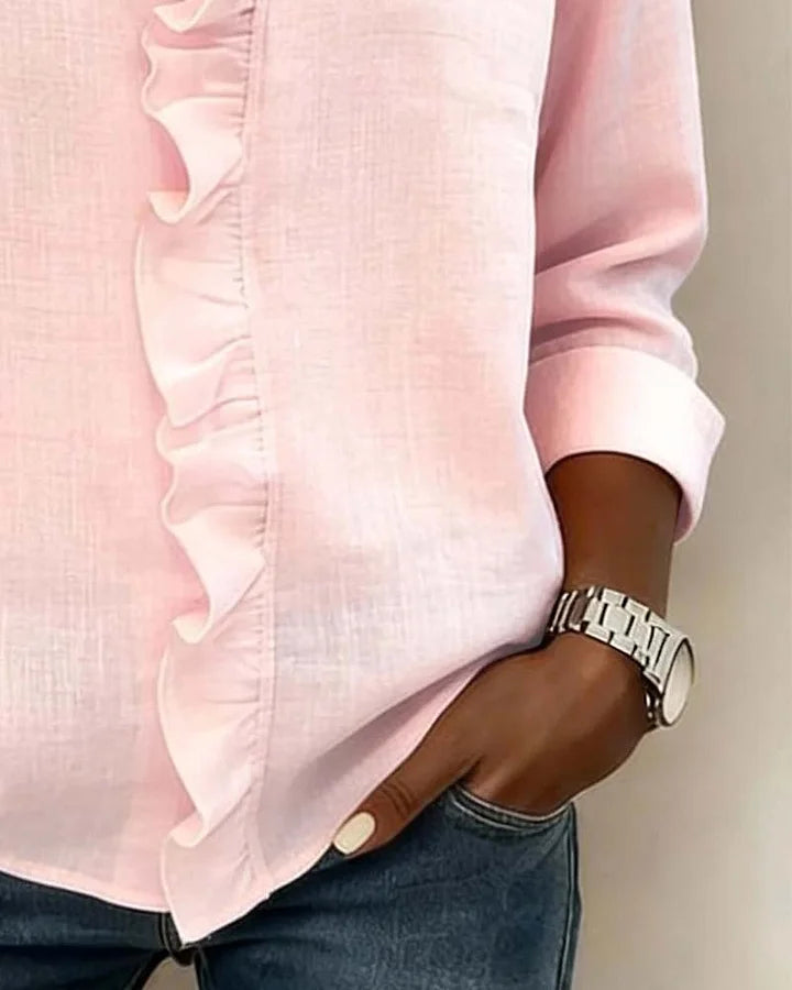 Elara · Blouse Élégante à Volants Claire