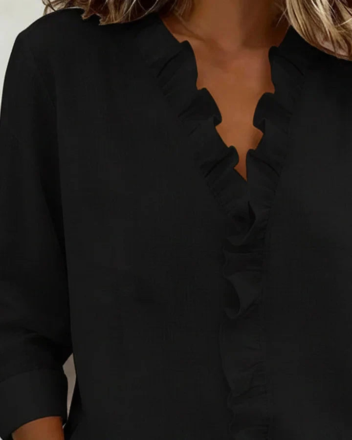 Elara · Blouse Élégante à Volants Claire