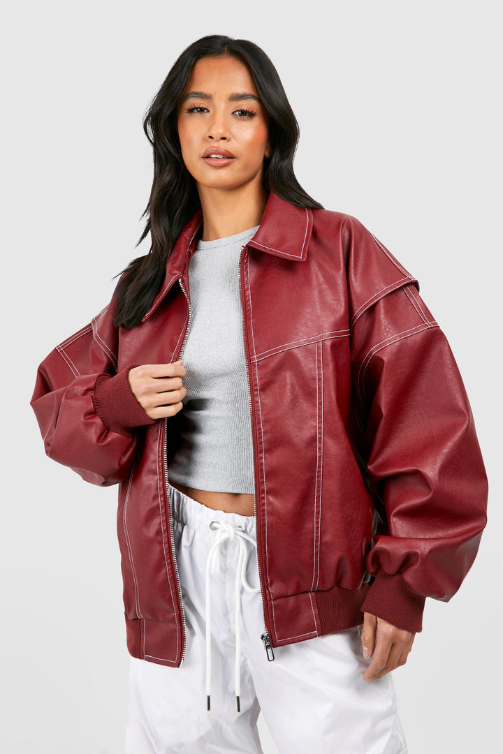 Elara · Oversized Bomber Jacket