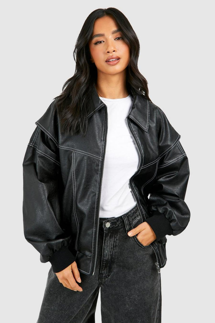 Elara · Oversized Bomber Jacket
